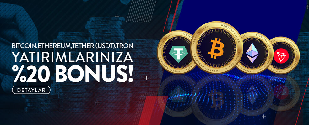 Kripto Yatırımlarınıza %20 Bonus!